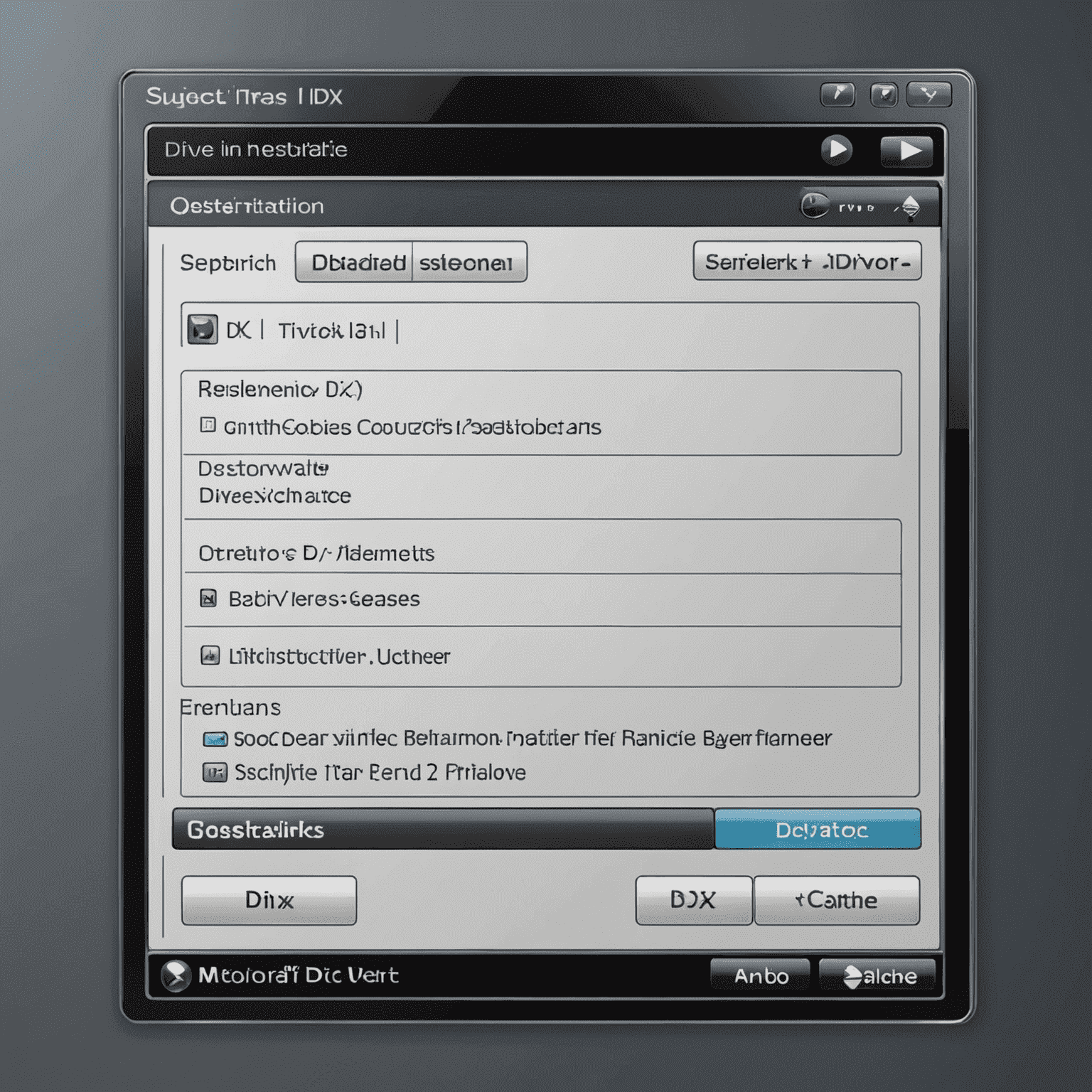 DivX installation options screen with checkboxes for various components like codec and web player